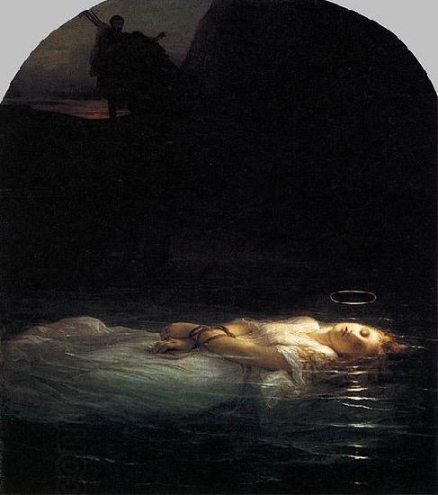 Eugene Delacroix A Christian Martyr Drowned in the Tiber During the Reign of Diocletian oil painting picture